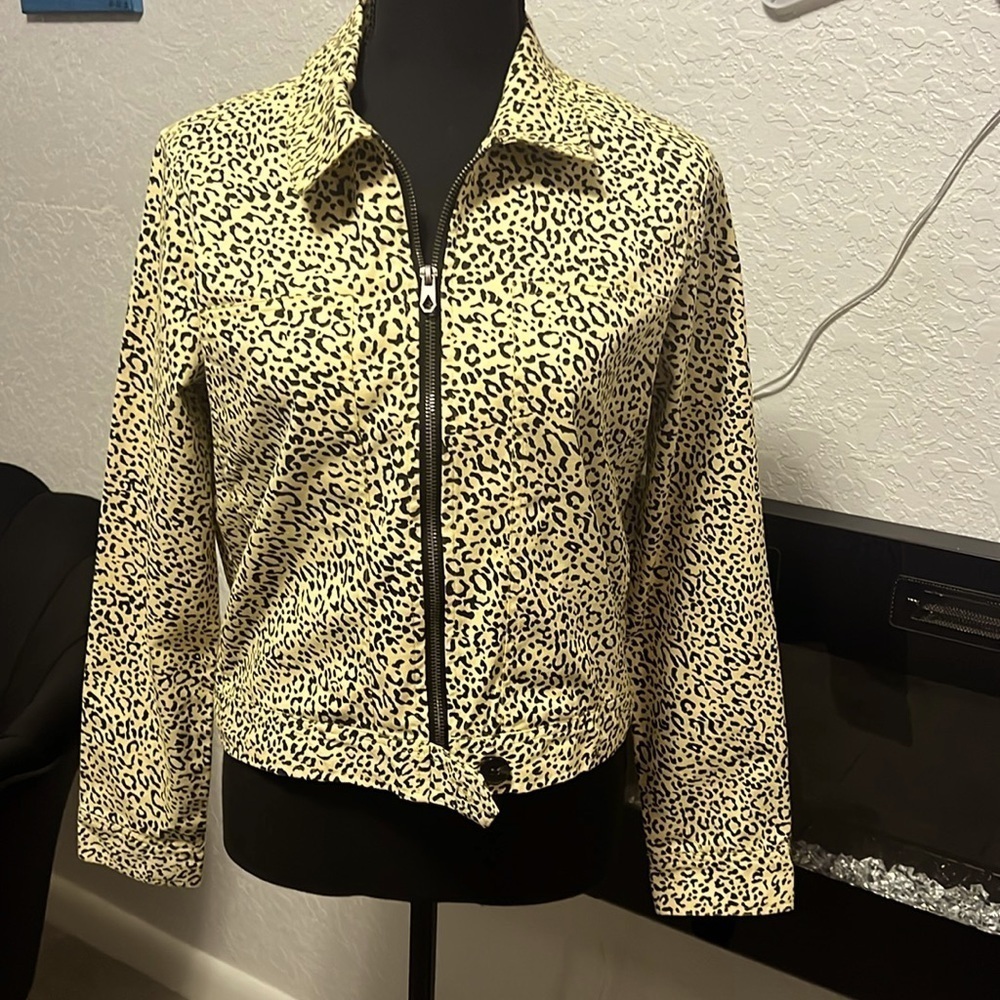 Volcom Frochickie Leopard Print Jacket size S.
